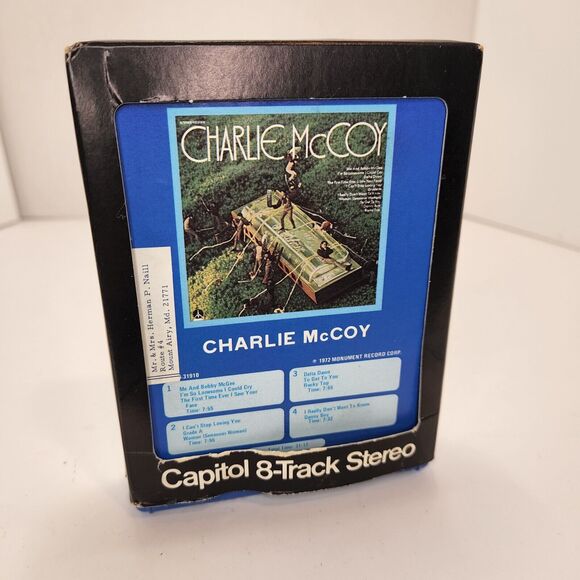 Charlie McCoy Self Titled 8-Track Cartridge - Picture 1 of 3